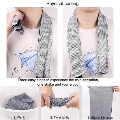 Portable Quick Dry Sports Towel Set with Silicone Sleeve and Storage Bag - 30x80cm - Green - 30X90Cm