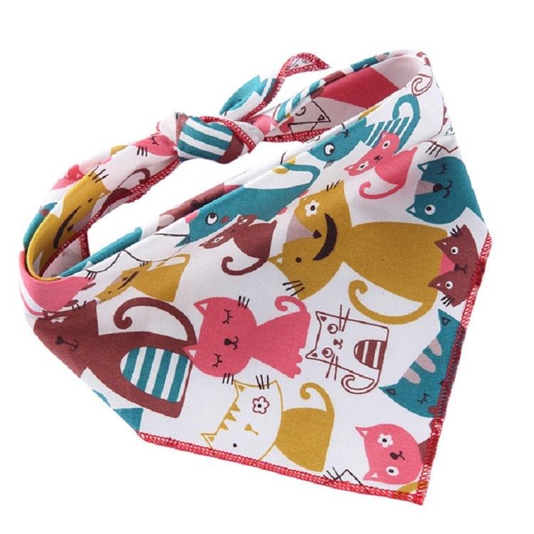 Cotton Cartoon Print Pet Saliva Towel - Size L 73X50X50Cm - Sjj13 Red Black Grid