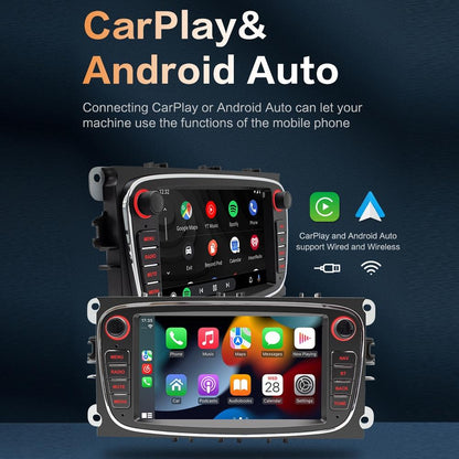 7 Inch Android Navigation Radio For Ford Focus - Bluetooth Rds 1 + 32G - Black 2 + 32G