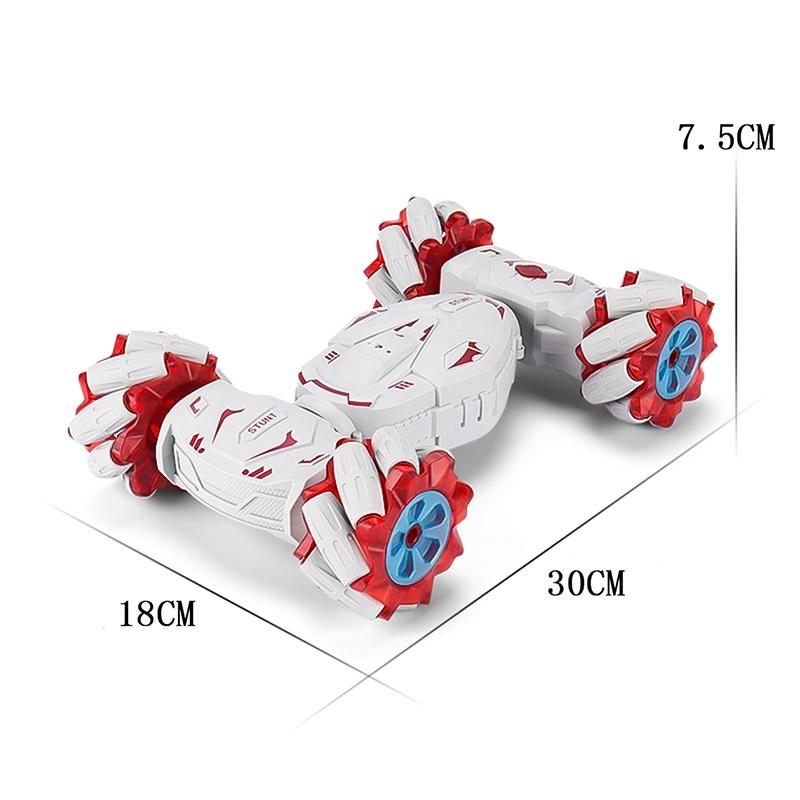 2.4g Dual Rc Torsion Stunt Car with Remote Control - Red