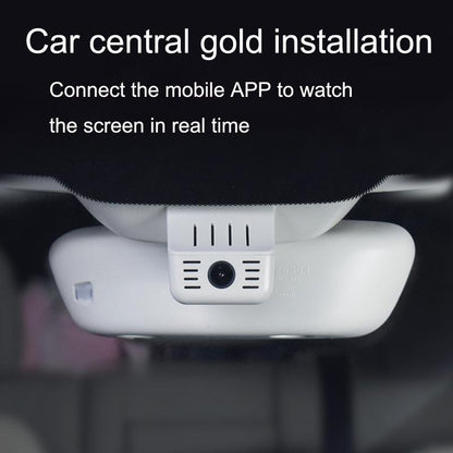 1080p Dual Recording Hidden Driving Recorder with Wifi and Screen - Black