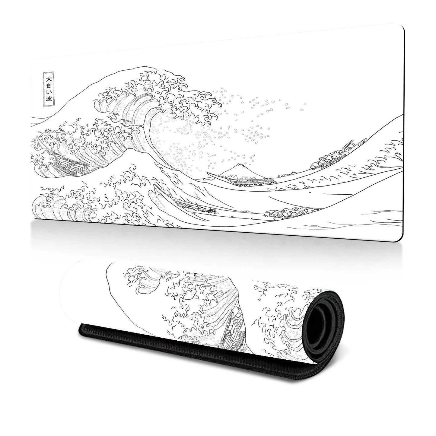 Non Slip Gaming Mouse Pad Big Wave Design - No.24 - 300X700X3Mm