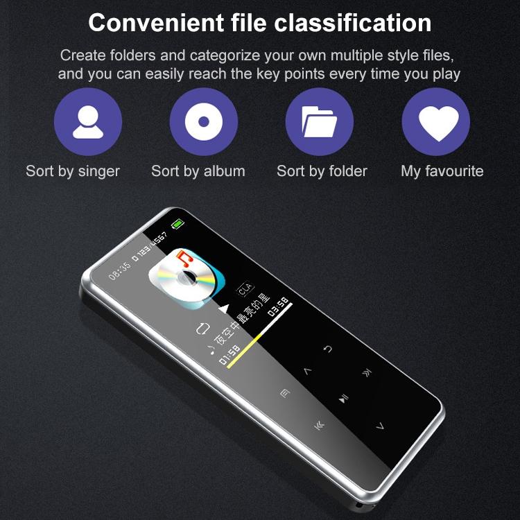8Gb Bluetooth Mp3 Player With Touch Screen & Recorder