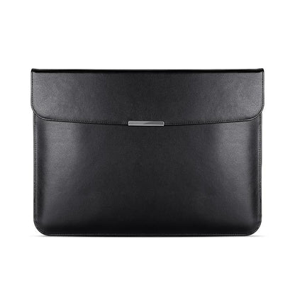 Leather Laptop Sleeve - Ultra-thin and Stylish - Black