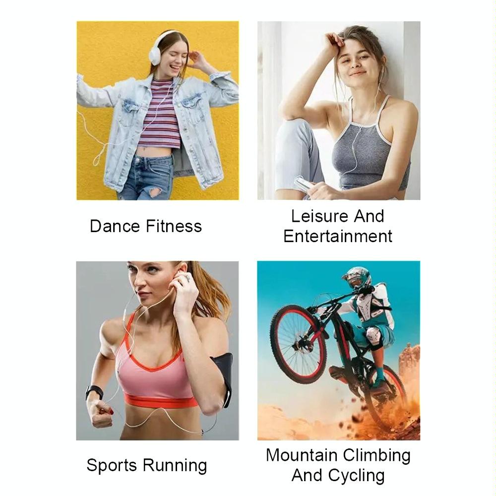 Touch Screen Mp3 Bluetooth Music Player 128Gb Memory Hifi Sports Clip - 8Gb