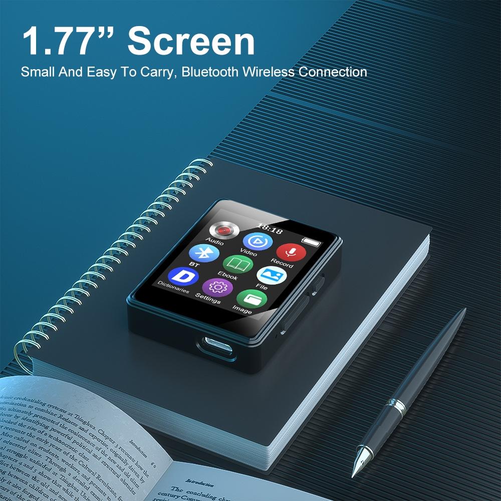 Bluetooth 5.0 Mp3 Player With Ebook Recorder 128Gb - 8Gb