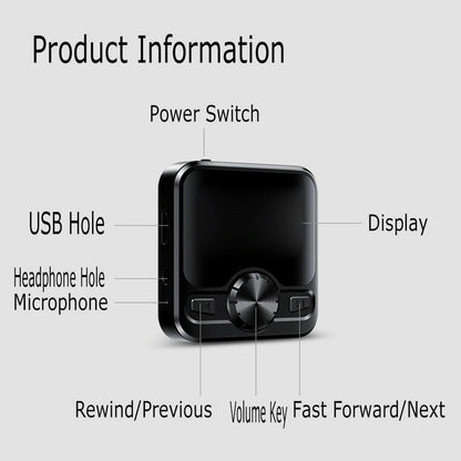 Intelligent Noise Canceling Bluetooth Mp3 Player 8Gb