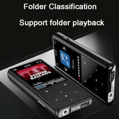 16Gb Portable Bluetooth Mp3 / Mp4 Music Player Black - 16Gb