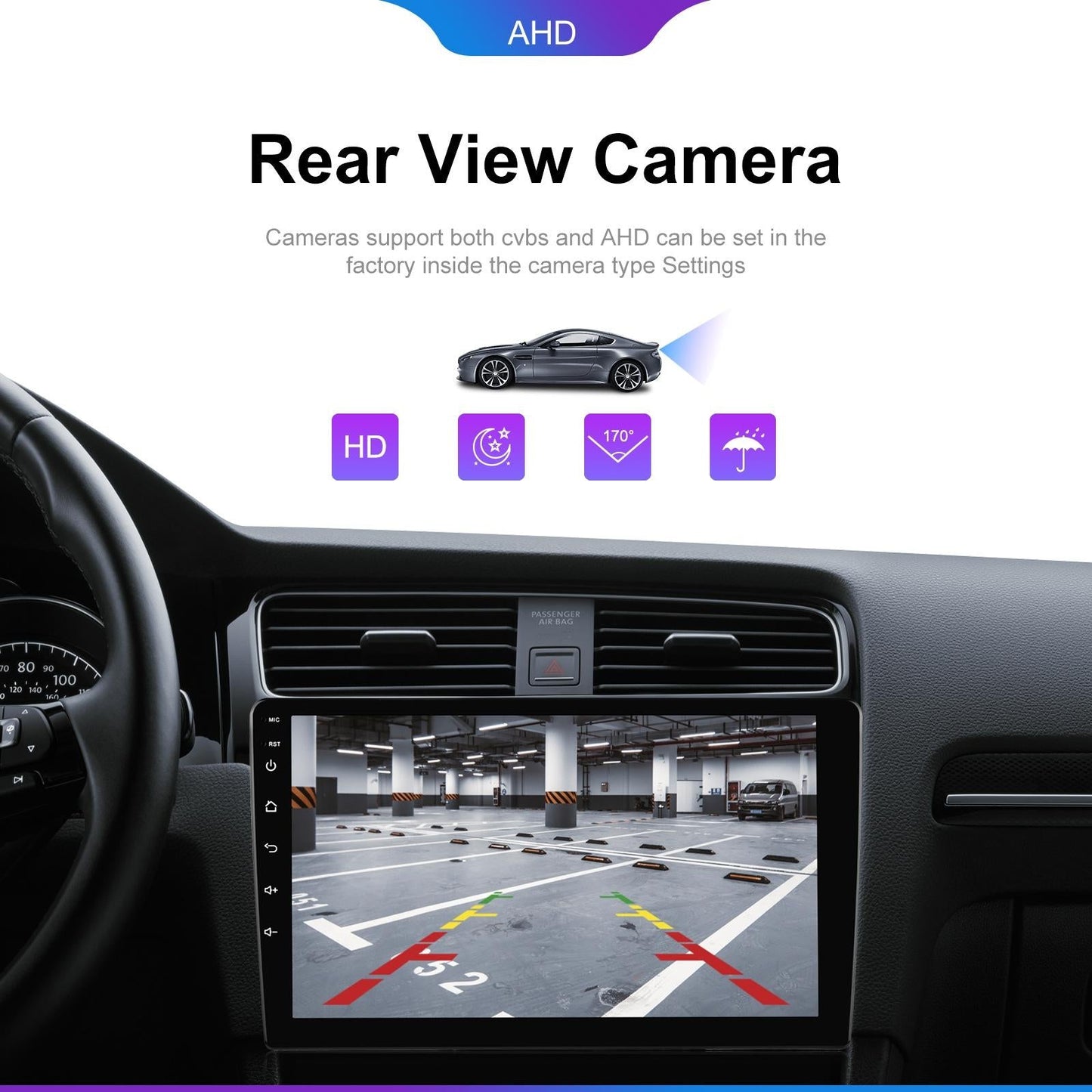 6 + 128G Android Car Bluetooth Player With Gps Navigation - Standard 10.1 Inch