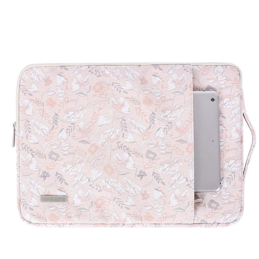 13 Inch Laptop Sleeve with Telescoping Handle - Light Pink