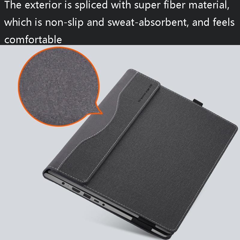 14 Inch Laptop Protective Case In Pu Leather For Ideapad C340 - Blue