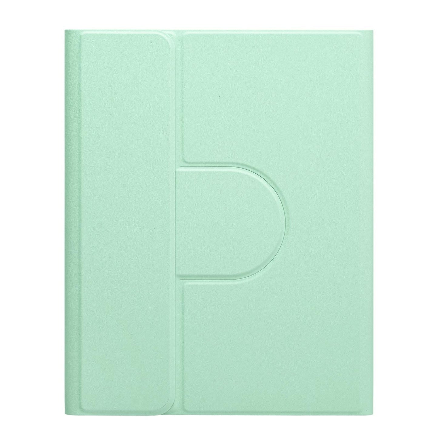 360 Degree Rotatable Bluetooth Keyboard Leather Case - Square Button - Mint Green - For Ipad 10.2 2021 / Air 2019