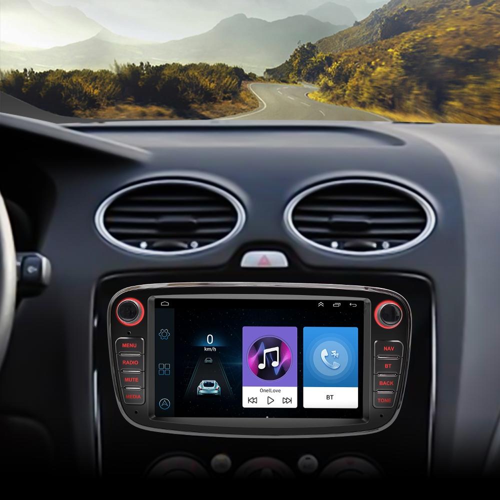 7 Inch Android Navigation Radio For Ford Focus - Bluetooth Rds 1 + 32G - Black 2 + 64G