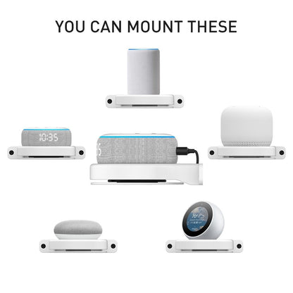 Ahastyle Wall Storage Stand - Compact and Versatile - White - For Apple Homepod Mini