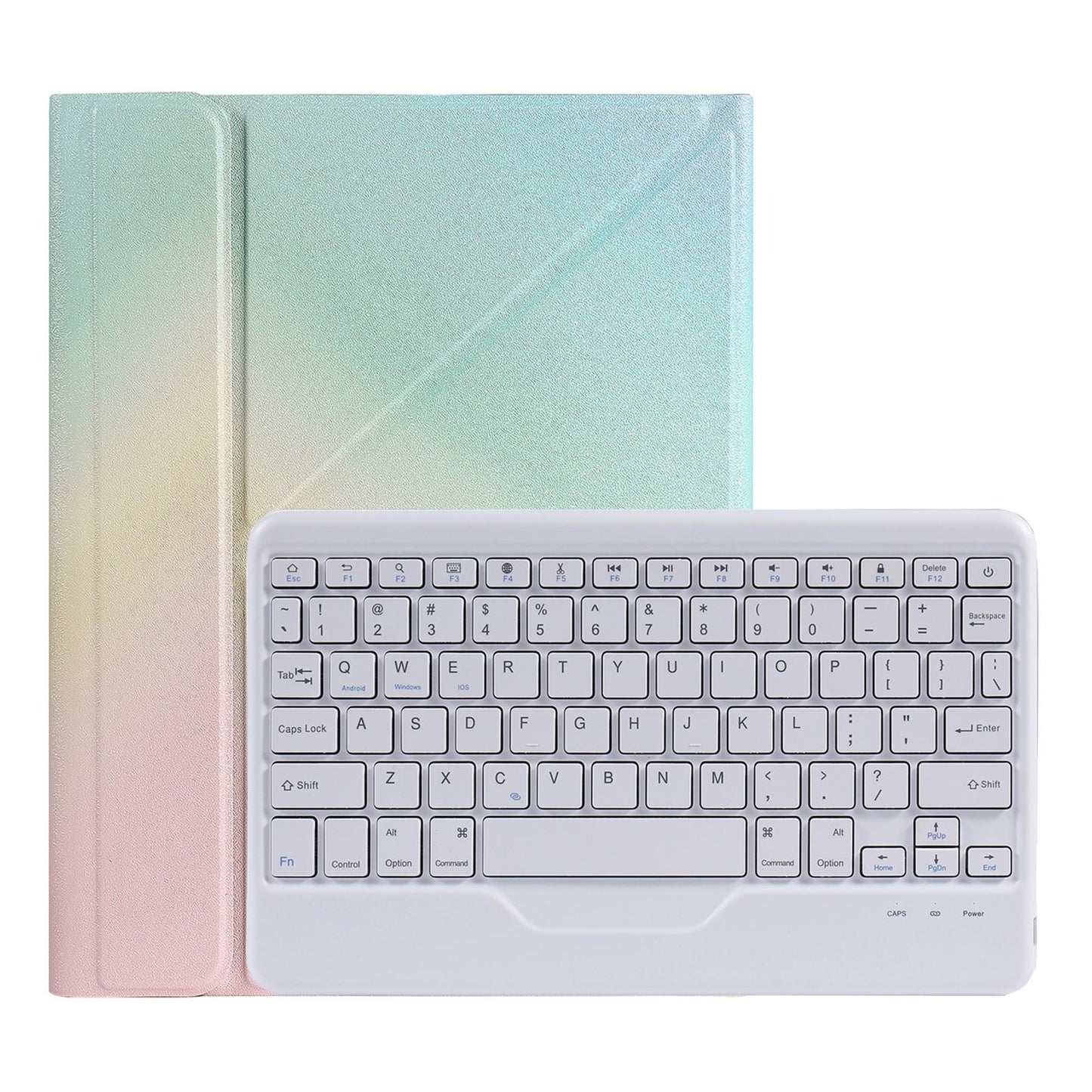 Bluetooth Keyboard Leather Case For Ipad Pro 11 With Triangle Holder & Pen Slot - Fits 2021 / 2020 / 2018 & Air 4 10.9 - Splittable - Black Diamond Pattern