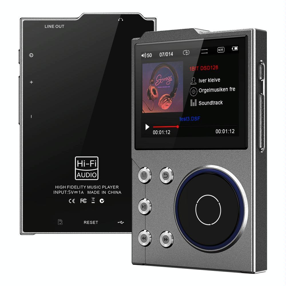 2.4 Inch Hifi Bluetooth Music Player Dsd256 Mastering Sound Quality 16Gb+16Gb Memory - Gray - 16Gb+32Gb