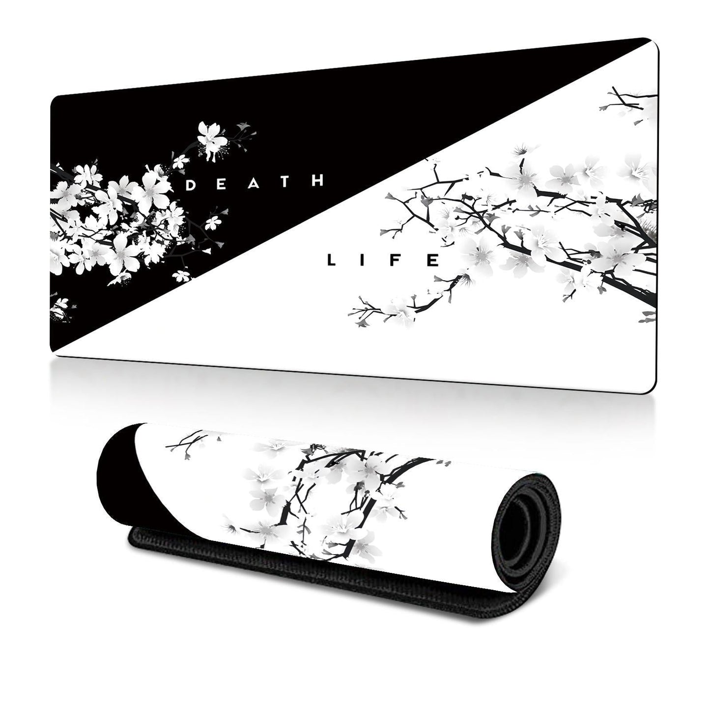 Cherry Blossom Ink Painting Mouse Pad Non Slip - Pattern 1 - 400X900X2Mm