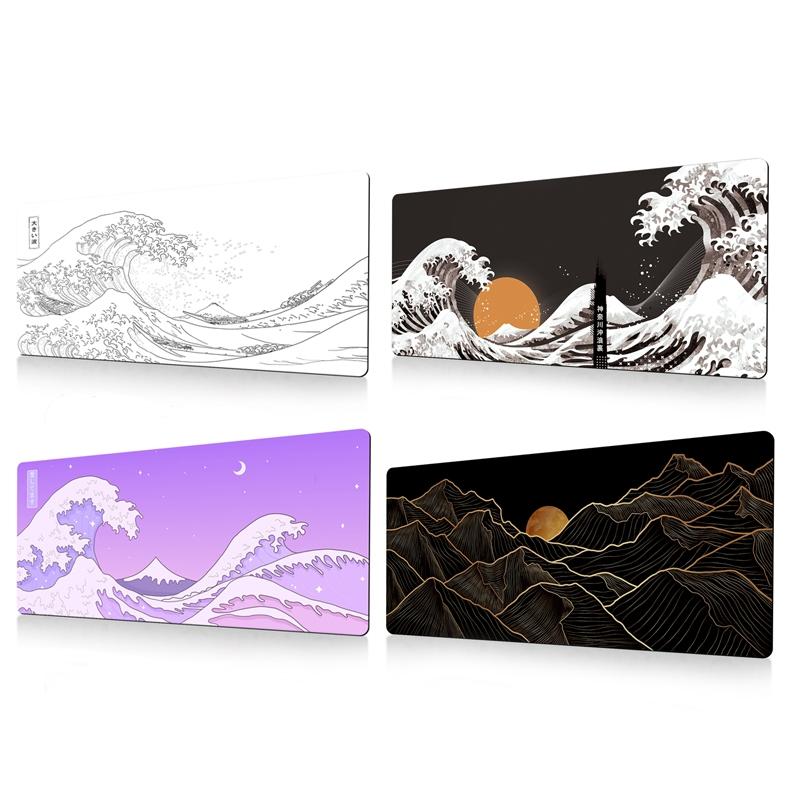 Non Slip Gaming Mouse Pad Big Wave Design - No.24 - 300X800X3Mm