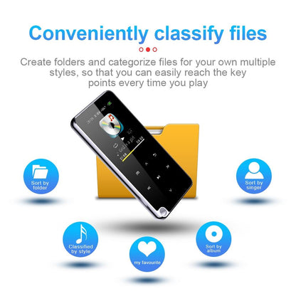 Portable Bluetooth Mp3 Player 32Gb Capacity Black