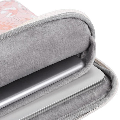 Waterproof 15 Laptop Liner Bag in Light Pink Pu Leather
