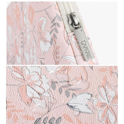 Waterproof 15 Laptop Liner Bag in Light Pink Pu Leather