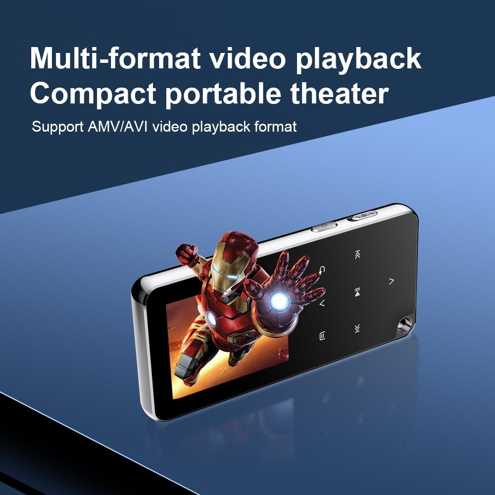 Portable Bluetooth Mp3 Player 64Gb Capacity Black