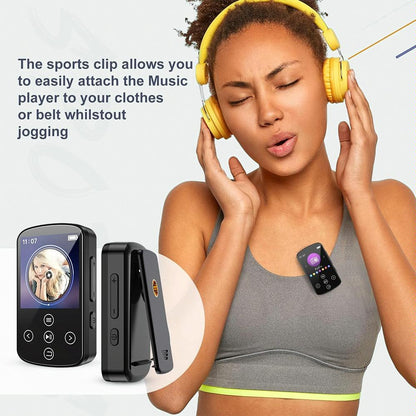 Touch Screen Mp3 Bluetooth Music Player 128Gb Memory Hifi Sports Clip - 64Gb