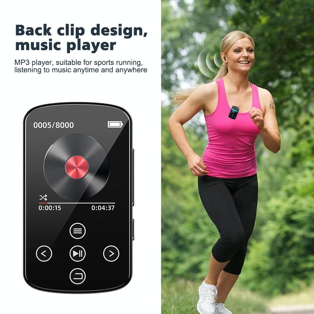 Touch Screen Mp3 Bluetooth Music Player 128Gb Memory Hifi Sports Clip - 64Gb