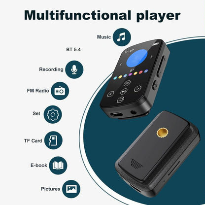 Touch Screen Mp3 Bluetooth Music Player 128Gb Memory Hifi Sports Clip - 64Gb