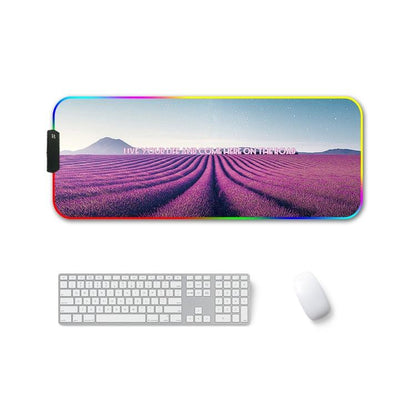Rgb Non Slip Mouse Pad With Thermal Transfer - Vast Starry Sky