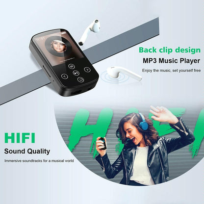 Touch Screen Mp3 Bluetooth Music Player 128Gb Memory Hifi Sports Clip - 128Gb