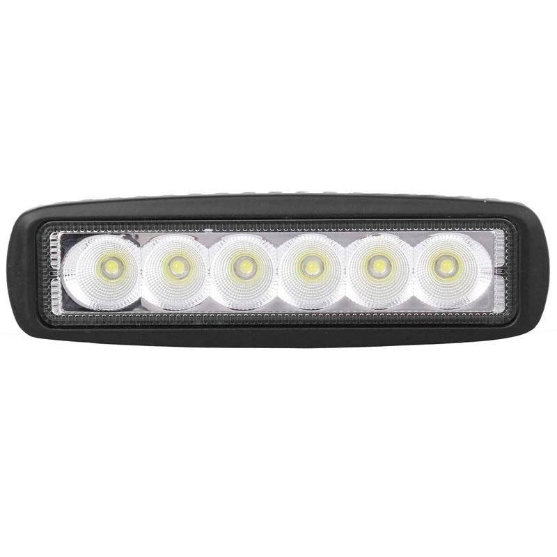 18W Epistar 6 Led Car Work Lamp Bar Light Waterproof Ip67 Dc 10 - 30V - Dc 10-30V