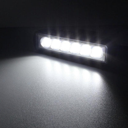 18W Epistar 6 Led Car Work Lamp Bar Light Waterproof Ip67 Dc 10 - 30V - Dc 10-30V