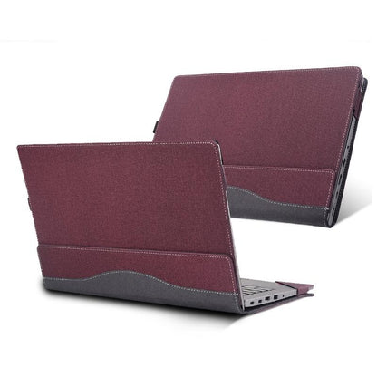 Protective Leather Laptop Case - Anti-Fall - Dark Blue - For Lenovo V14 G3 Aba / Iap