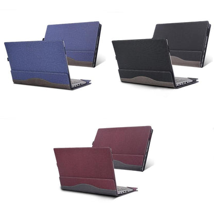 Protective Leather Laptop Case - Anti-Fall - Dark Blue - For Lenovo V14 G3 Aba / Iap