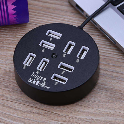 8-Port Usb 2.0 Hub For Laptop 60Cm Length 1Tb Hdd Support