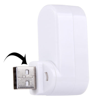 3-Port Usb 2.0 Hub With 180° Rotation - Black