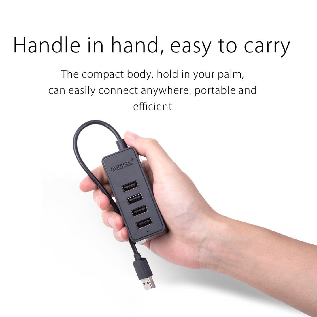 Usb 2.0 Desktop Hub With Micro Usb Cable And Power Supply