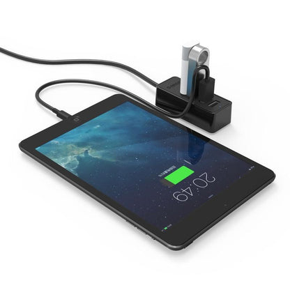 Usb 2.0 Desktop Hub With Micro Usb Cable And Power Supply