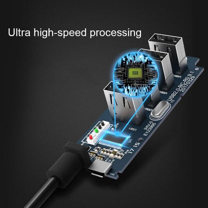Usb 2.0 Desktop Hub With Micro Usb Cable And Power Supply