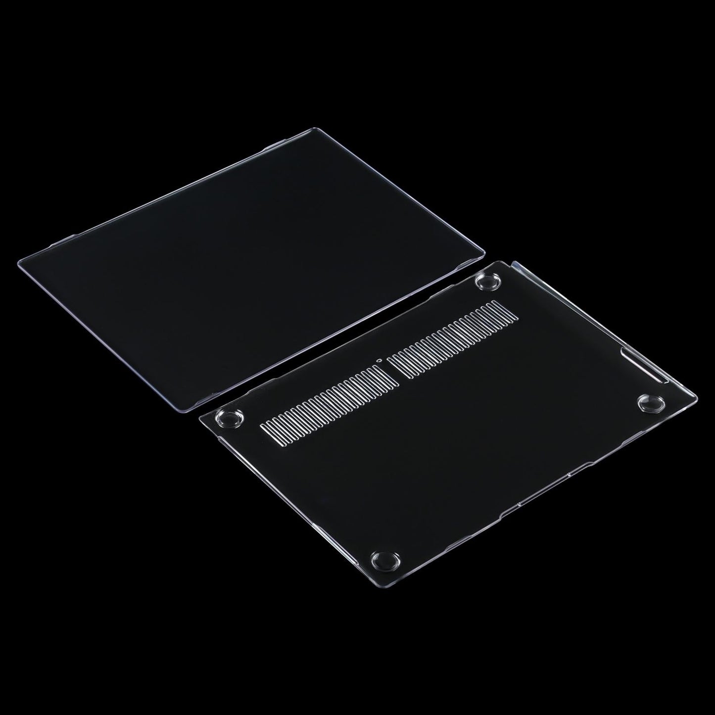 Crystal Shockproof Laptop Case - Protective - Black