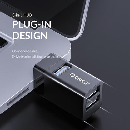 3-In-1 Usb Mini Hub Adapter For Multiple Devices - White