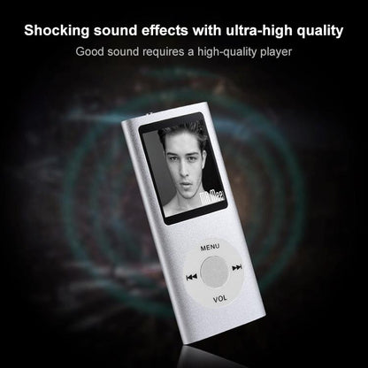1.8 Inch Metal Mp4 Player + 16G Tf Card + Earphone + Cable - Green - With 8G Tf Card+Earphone+Cable
