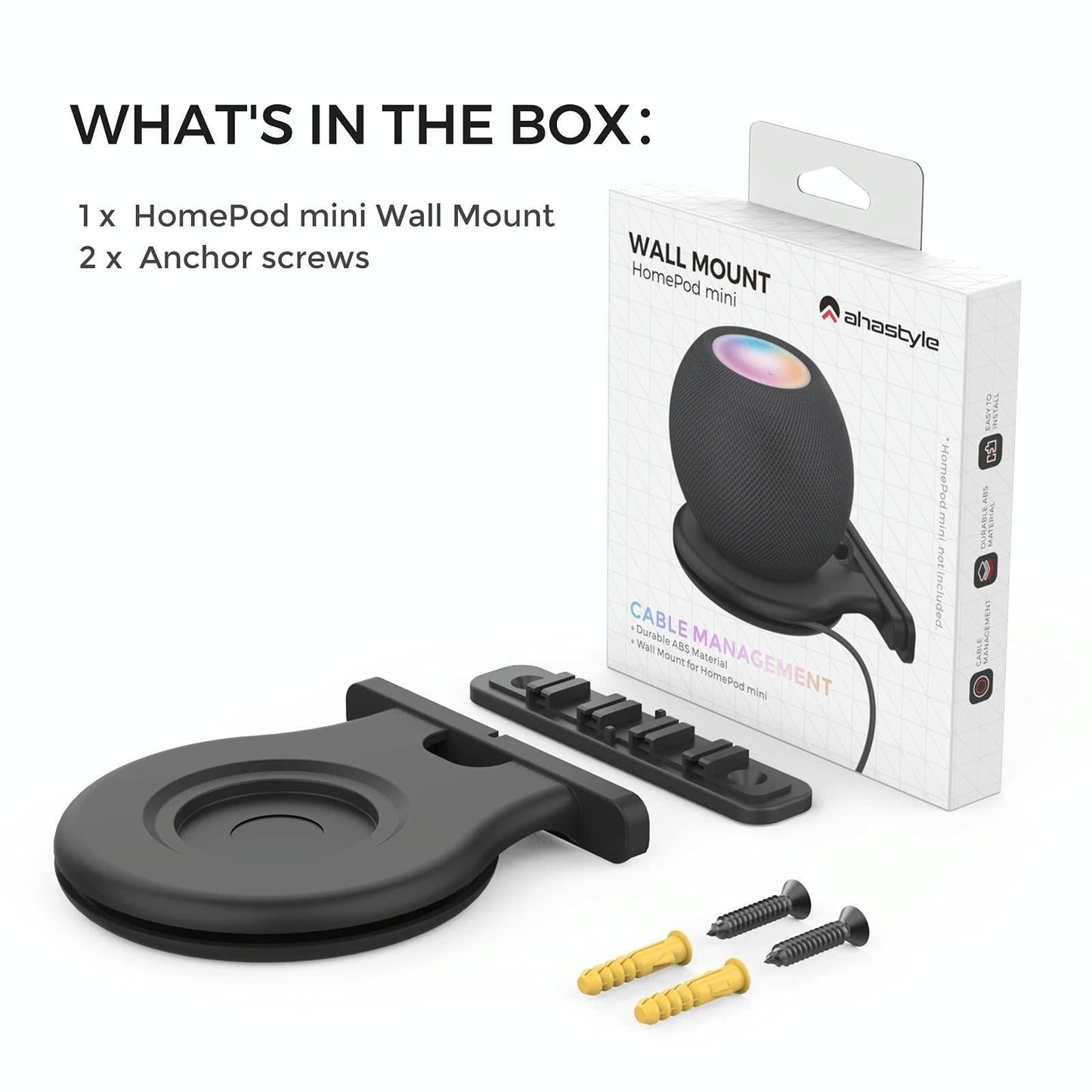 Ahastyle Smart Speaker Stand for Apple Homepod Mini - White