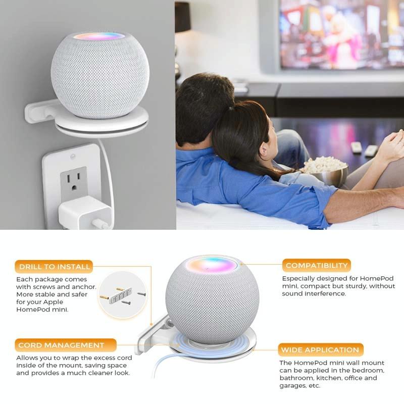 Ahastyle Smart Speaker Stand for Apple Homepod Mini - White