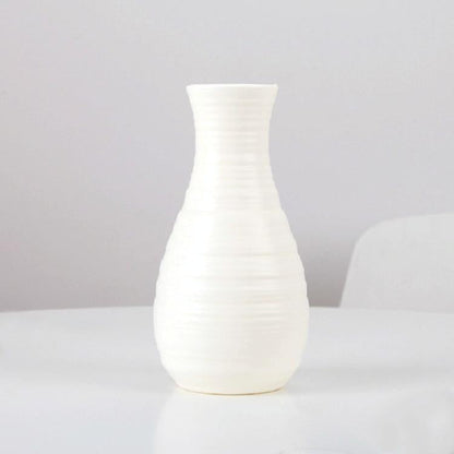 Creative Desktop Flower Vase - Modern Plastic Decoration - Pink