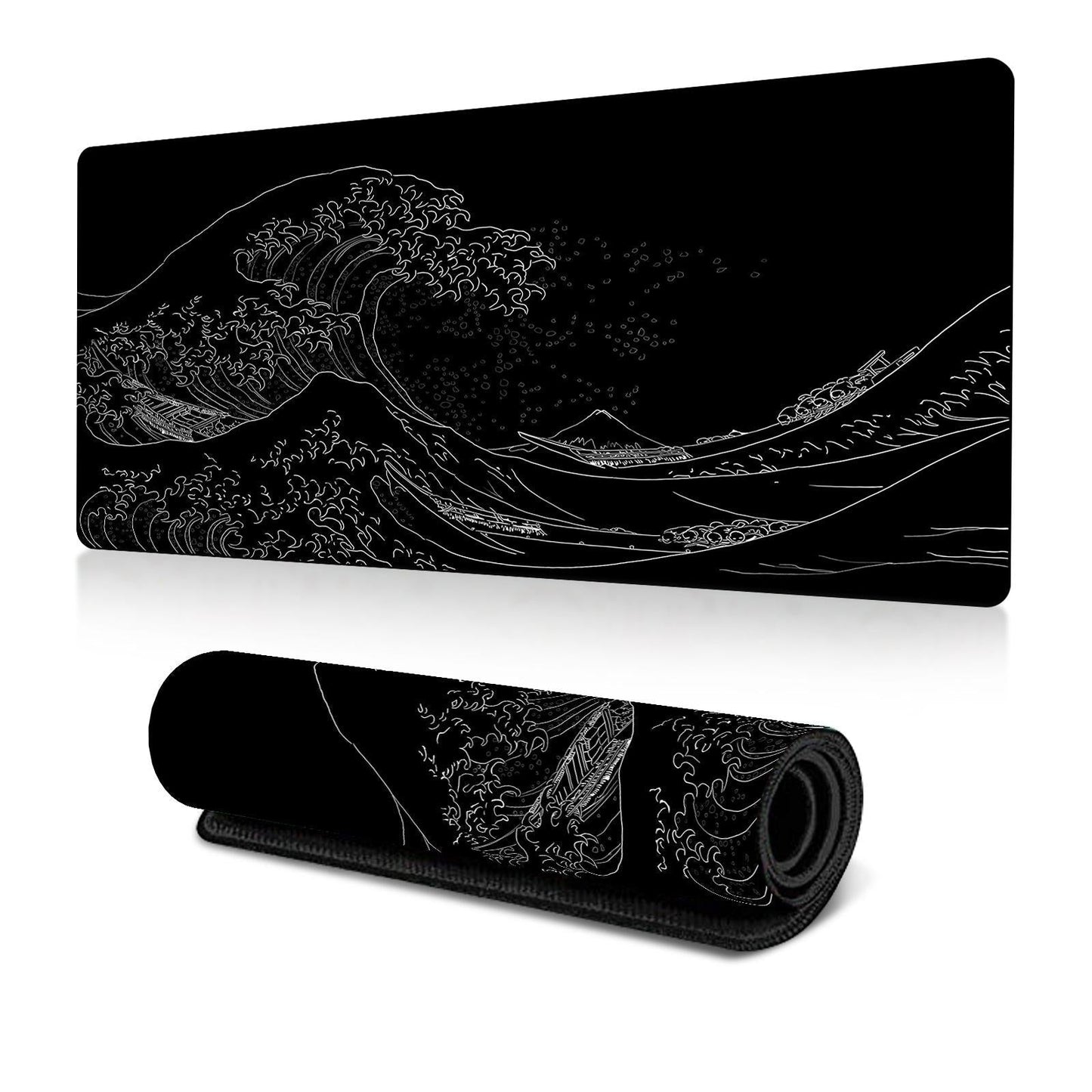 Non Slip Gaming Mouse Pad Big Wave Design - No.2 - 300X600X2Mm