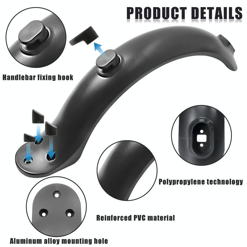 Xiaomi M365 Rear Fender Shock Absorber Bracket Cover for Electric Scooter - White