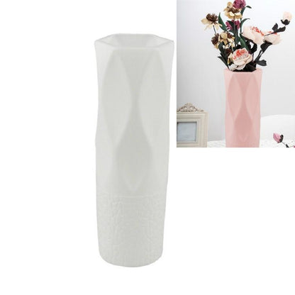 3-piece Plastic Vase Set for Dry and Wet Flower Arrangements and Floral Decor - Gray