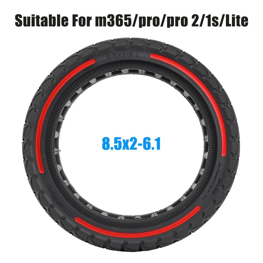 Colourful 8.5 x 2 Inch Honeycomb Tires for Xiaomi M365 / Pro / Pro 2 / 1s / Lite - Off-road Flick - Red